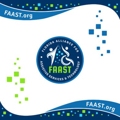 Florida Alliance for Assistive Services & Technology banner wall sample for the October 2021 TAC meeting