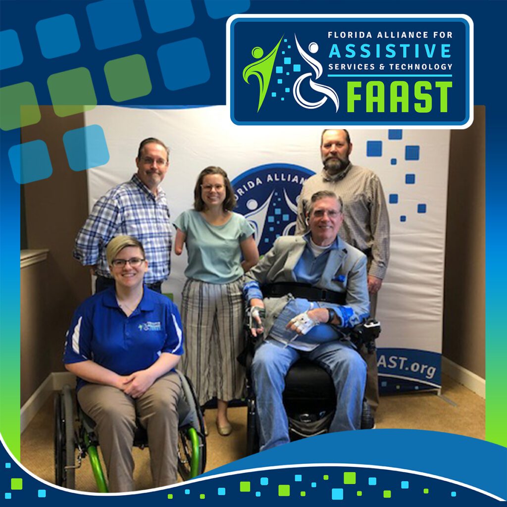 JR Harding of The WheelChair HighwayMen shown with the FAAST team