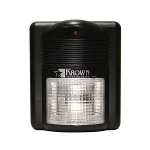 Black square with a clear bulb